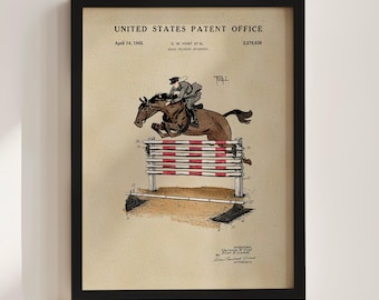 Patentprint trainingsapparaat paard (1942)
