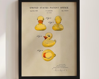 Rubber Duck Patent Print (1949)