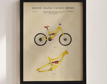 Mountain Bike Patent Print (2011)