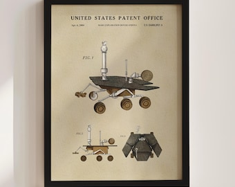 Mars Exploration Rover Athena Patent Print (2004)