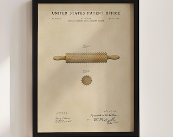 Dough Roller Patent Print (1906)