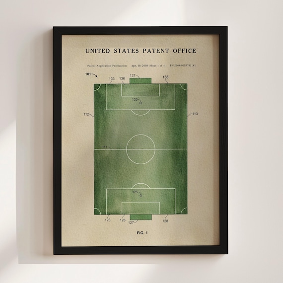 Soccer Field Patent Print (2008)