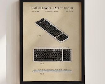 Modern Keyboard Patent Print (2000)