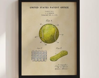 Tennis Ball Patent Print (1935)