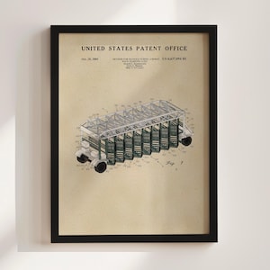 Horse Racing Starting Gate Patent Framed Print - Vintage Equestrian Wall Art, Unique Gift for Equestrian Lovers, Office Decor