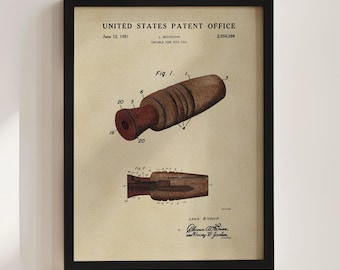 Duck Call Patent Print (1951)