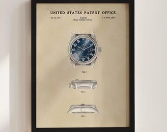 Blue Watch Patent Print (2016)