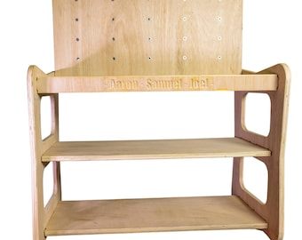 Children’s Handmade Wooden Workbench – 18mm Plywood, Easy Assembly, CNC Precision Crafted