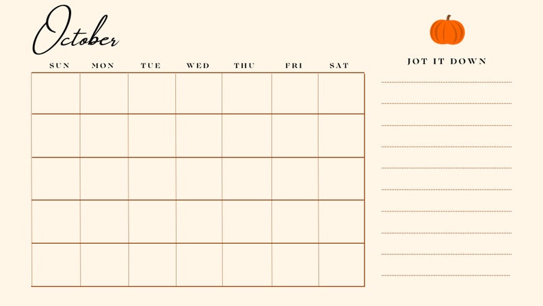 Printable Pastel Calendar Blank Template - Etsy
