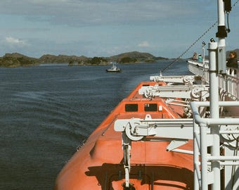 Somebody Save Our Ship 8.5x 11 Digital Print of Film Photo on Mini-Cruise form Oslo to Ålesund, Printed onto premium luster photo paper