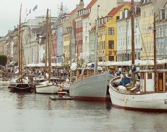A Denmark Canal 19x13 Digital Print of Canon AE-1 Film Photo, Printed on Premium Luster Photo Paper