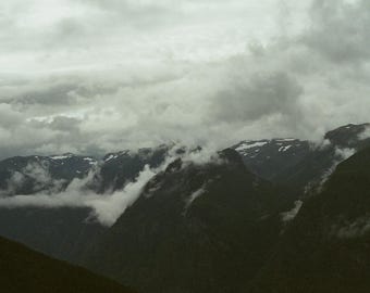 The Clouds Move In 19x13 Digital Print of Film Photo Taken in the Mountains of Norway, Photo Taken on Canon AE-1 Using 35mm Film