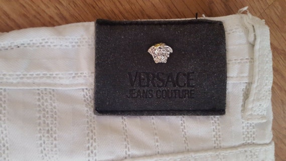 Versace Jeans Couture Trousers Ittierre White Size W32 L26 Etsy UK