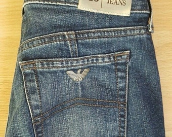 Armani Jeans AJ Denim Indigo 007 Series Zip Fly Ladies Size W27 L34