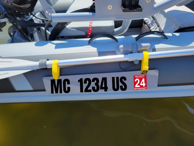 Custom Registration Number & Sticker Plate for Inflatable Boat or
