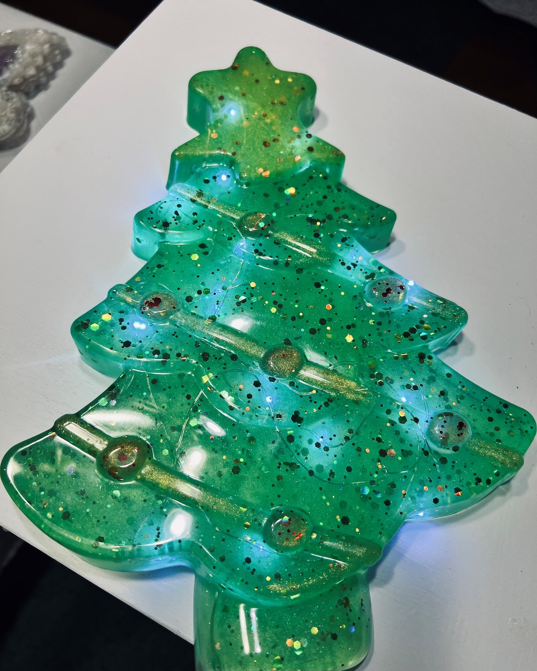 Lighted Christmas Tree Wall Hanging Etsy
