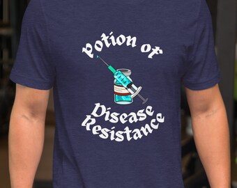 Potion of Disease Resistance T-Shirt - Potion of Vaccine - DnD - D&D - Dungeons and Dragons - TTRPG - Magic Item - Potions