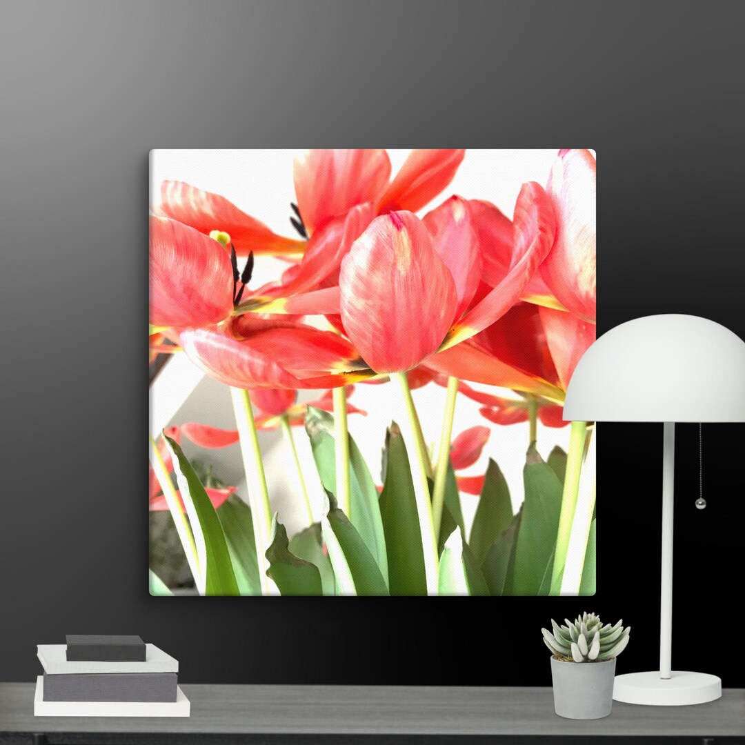 Red Tulip Abstract Art Photography - Canvas Print - Etsy