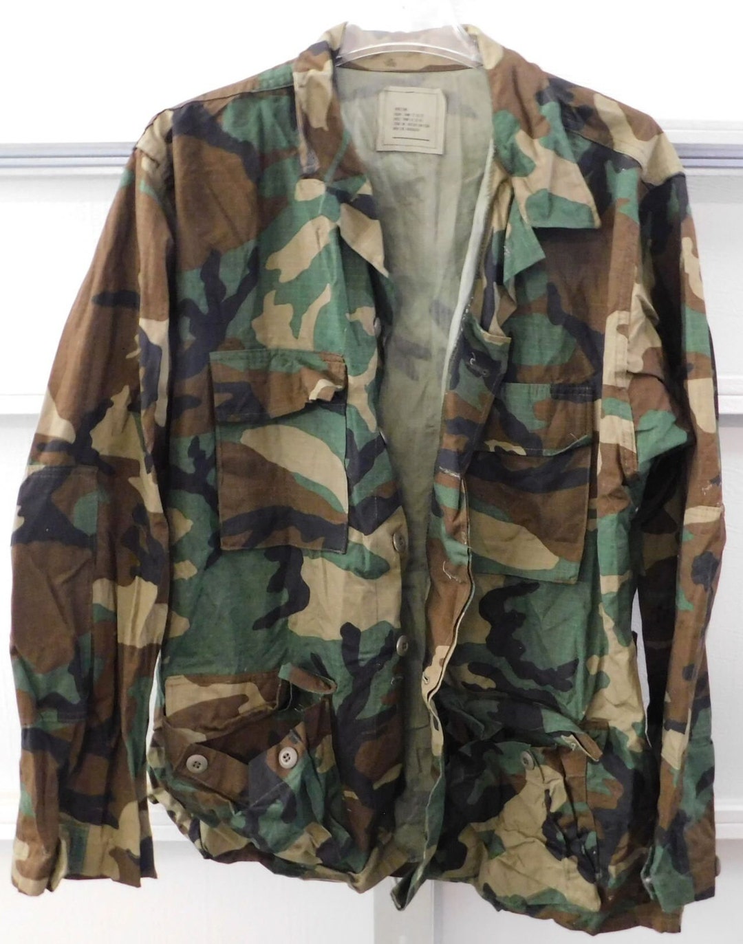 Summer BDU Camo Jacket Vintage Woodland summer Weight - Etsy