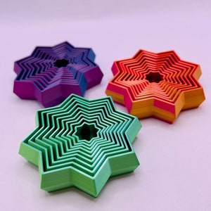 Star Fidget Toy – Calming Sensory Fidget Toy for Stress Anxiety Relief ADHD – Gift for Adults - Sensory Play - Fun Gift for Easter