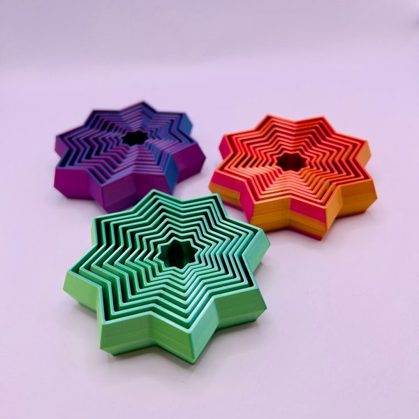 Star Fidget Toy - 3D Printed - Gift - Calming Sensory Toy - ADHD Toy