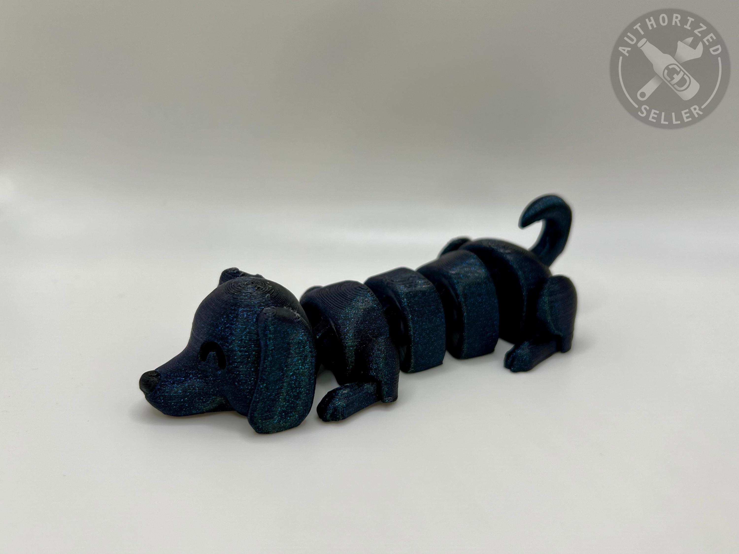 Lazy Dog Fidget Toy - 3D Printed Articulated Dog Fidget Toy – Stress ...