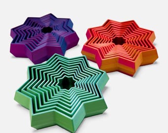 Star Fidget Toy – Calming Sensory Fidget Toy for Stress Anxiety Relief ADHD – Gift for Adults - Sensory Play - Christmas Stocking Filler