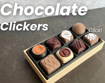 Chocolates antiestrés – Chocolates divertidos para estimular la mente – Pulsador de teclado – Juguete sensorial de escritorio – Juguete antiestrés con forma de comida – Regalo para aliviar el estrés