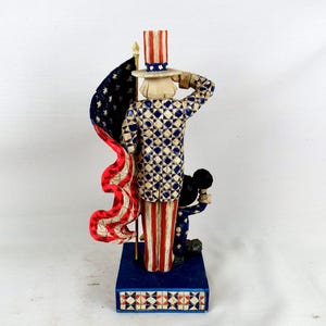 Jim Shore Heartwood Creek Mickey Mouse and Uncle Sam Figurine image 3