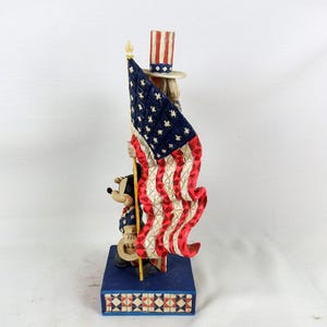 Jim Shore Heartwood Creek Mickey Mouse and Uncle Sam Figurine image 2