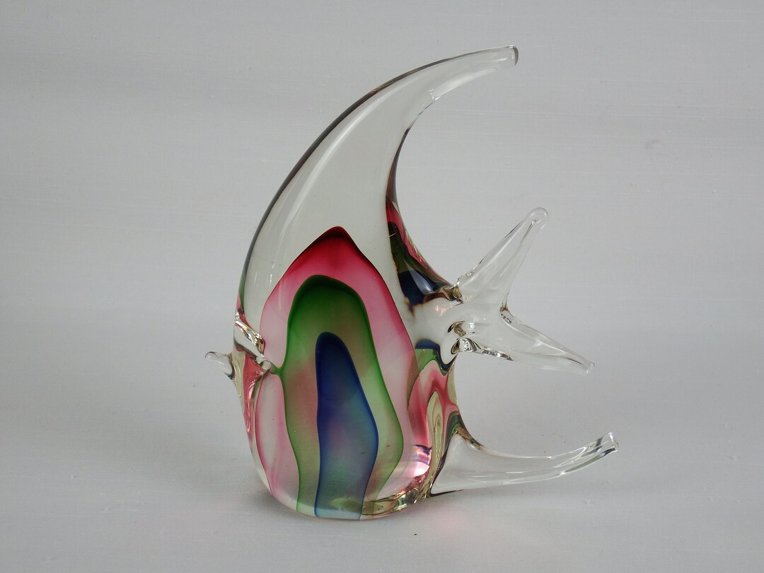 Studio Glassfish Local Glass Studio Rainbow Fish Figurine - Etsy