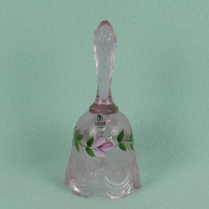 Fenton Art Glass Transparent Pink Regular-sized Bell, Fenton Bell, Glass Collectibles, Home Decor, Glass Bell, Collectibles