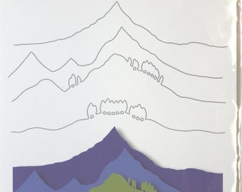 Mountain Die Set of 4