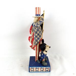 Jim Shore Heartwood Creek Mickey Mouse and Uncle Sam Figurine image 4