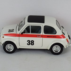 1964-70 White Fiat Abarth 695SS Die-Cast Car, Model Cars, Automobiles, Motor Vehicles, Home Decor, Collectibles, Jalopies