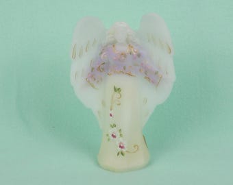 Fenton Art Glass Limited Edition Matte White Angel
