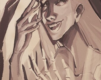 Ianthe Tridentarius Postcard (Gideon The Ninth)