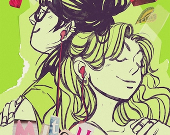 The Guy She Was Interested In... Was A Postcard! (Green Yuri)