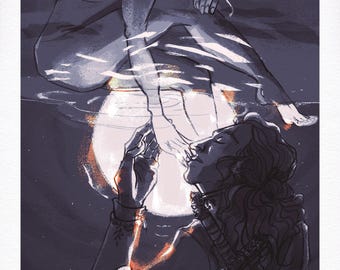 Prince of the Moonlit Sea Postcard