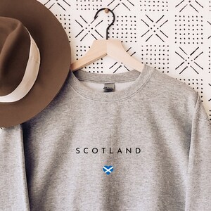 Scotland Sweatshirt, Scotland Crewneck, Scotland Shirt, Scotland Gift, Scotland Flag Pullover, Scotland Souvenir, Travel Sweater