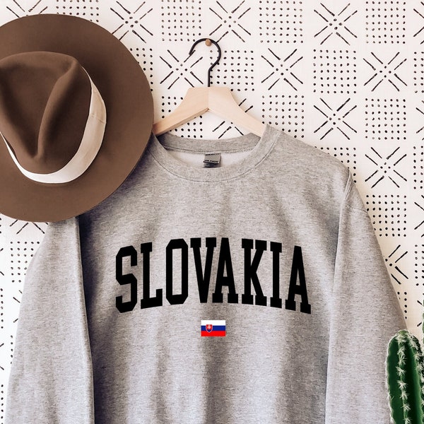 Slovakia Sweatshirt, Slovakia Crewneck, Slovakia Shirt, Slovakia Gift, Slovakia Flag Pullover, Slovakia Souvenir, Travel Sweater