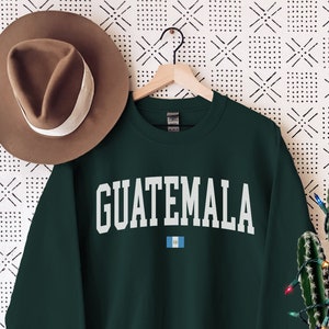 Guatemala Sweatshirt, Guatemala Crewneck, Guatemala Shirt, Guatemala Gift, Guatemala Flag, Guatemala Souvenir, Travel Sweater