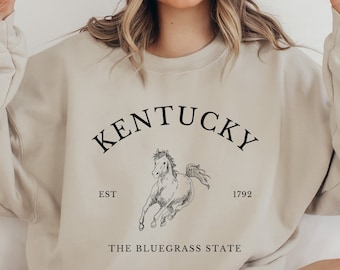 Kentucky Sweatshirt, Kentucky Crewneck, Kentucky Gift, Kentucky Pullover, Kentucky Souvenir, Travel Sweater, The Bluegrass State