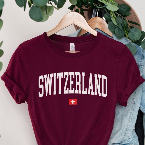 Switzerland Shirt, Switzerland Tee, Switzerland T-Shirt, Switzerland Sweatshirt, Switzerland Gift, Switzerland Flag, Switzerland Souvenir