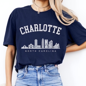 Charlotte Shirt, Charlotte Tee, Charlotte T-shirt, North Carolina Shirt, Charlotte Crewneck, Vacation Shirt Gift, Travel Shirt, Souvenir