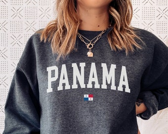 Panama Sweatshirt, Panama Crewneck, Panama Shirt, Panama Gift, Panama Flag Pullover, Panama Souvenir, Travel Sweater