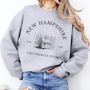 New Hampshire Pullover Sweatshirt, New Hampshire Pullover, New Hampshire Shirt, New Hampshire Souvenir Gift, Travel Sweater