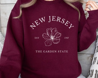New Jersey 'The Garden State' Pullover Sweatshirt