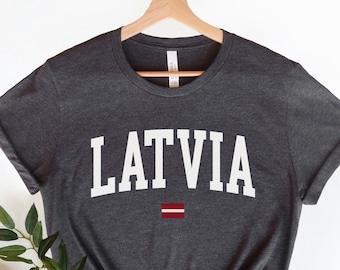 Latvia Shirt, Latvia Tee, Latvia T-Shirt, Latvia Sweatshirt, Latvia Gift, Latvia Flag Pullover, Latvia Souvenir, Travel Sweater