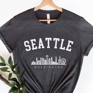 Seattle Shirt, Seattle Tee, Seattle T-shirt, Washington Shirt, Seattle Crewneck, Vacation Shirt Gift, Travel Shirt, Souvenir